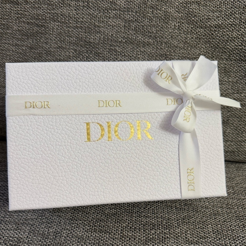 Dior White Empty Small Ribbon Rectangle Gift Box Paper Gift Birthday - Picture 2 of 15